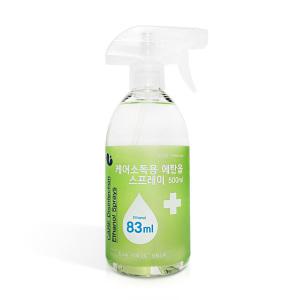 케어팜 소독용 에탄올 스프레이 500ml 1개 알콜 의약외품