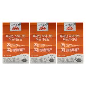 고려은단 루테인 지아잔틴 아스타잔틴 160mg x 30캡슐 x 3박스 /An