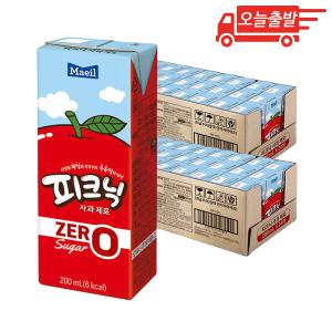 오늘출발 피크닉 제로슈거 사과 200ml 48개