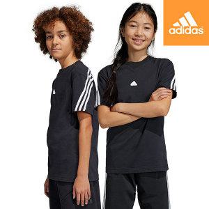 [매장정품] 아디다스 ADIDAS 키즈 130cm-160cm 주니어 퓨쳐아이콘 반팔티셔츠 *면소재 [HR6308]