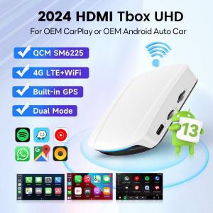 카링킷 CarlinKit 카플레이 Ai 안드로이드 SM6225 HDMI 무선 자동 스마트 자동차 TV 스트리밍 4 in 1