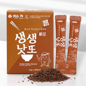 [청보마을] 프리미엄 발효 생생낫또(쥐눈이콩) 3.5g x 30포 / 1박스