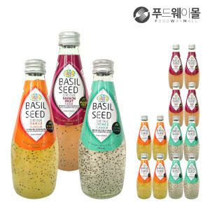 Well 웰 바질시드 드링크 (리치+망고+패션푸르트향) 290ml x 12병 1BOX