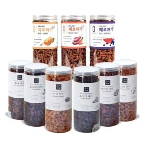 제로랩스 고기가득 져키 1kg+1kg 대용량 노즈워크 칭찬 훈련용 강아지간식+소세지 10p