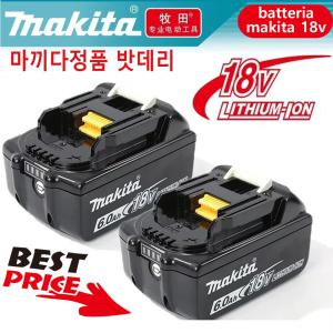 마끼다배터리 마키타 교체용 리튬 배터리 18V BL1830B BL1850B BL1850 BL1840 BL1860 BL1815 용 100% 9Ah 6