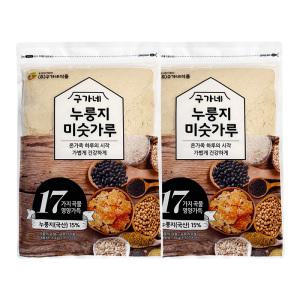 뚜레반 구가네식품 누룽지 미숫가루 1kg 2개