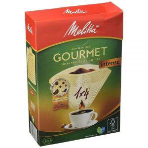 Melitta Gourmet Coffee Filter 사이즈 1x4 커피 필터 80개 메이커용 브라운 핫템 잇템