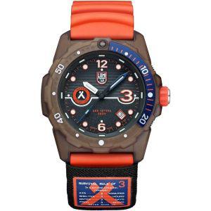 Luminox 베어 그릴스 서바이벌 ECO Rule of 3 XB.3729.ECO 남성 시계 42mm 오렌지 브라운 블랙 날짜 기능 2