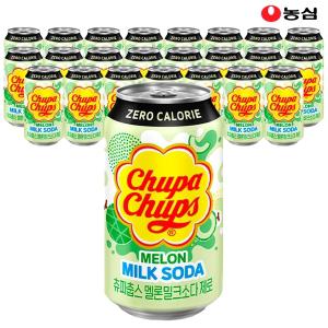 농심 츄파춥스 제로 멜론 밀크소다 350ml x 24캔