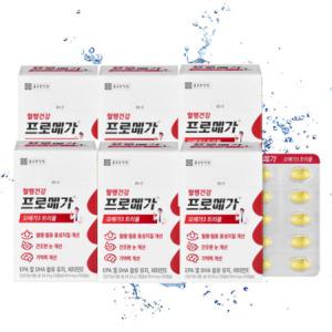 종근당건강 프로메가 오메가3 트리플 장용성 캡슐 654mg x 60캡슐 6박스