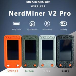 [정품] NerdMiner V2 Pro 78KH s T-Display S3 비트코인 솔로 복권 마이너 윈 3.125 BTC 저전력 소비 - Wi-