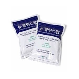 뉴클린스왑(160g)지퍼백(10봉)/소독용알콜