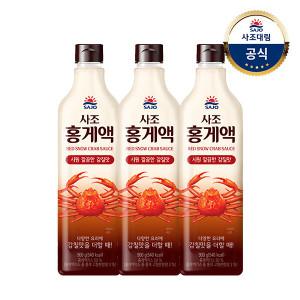 [사조대림] 홍게액 900g x3개 /간장/양념/소스