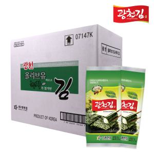 [광천김] 올리브유 녹차 재래도시락김 5g 72봉(1BOX)