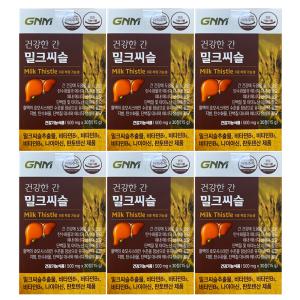 GNM자연의품격 건강한 간 밀크씨슬 500mg x 30정 x 6개 / 써클