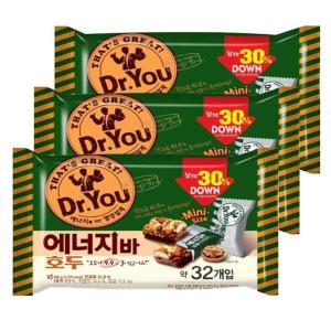 오리온 닥터유 에너지바 호두 미니 330g 3개