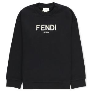 [FENDI] 23FW 키즈 여성 실버 프린팅 맨투맨 JUH051 5V0 F1L13