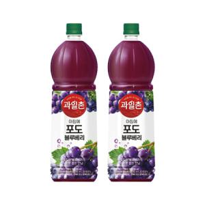 과일촌 아침에 포도블루베리 1.5L x 2페트