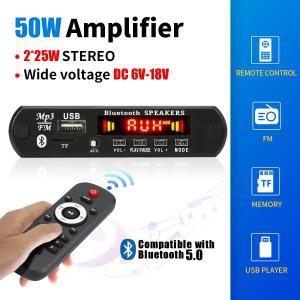 플레이어 5.0, 보드, USB 디코더 12V, 스피커용 DC MP3 라디오, FM 녹음 모듈, 차량용 AUX 50W 핸즈프리,