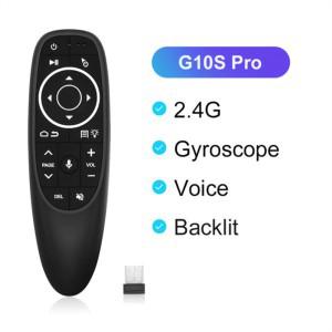 스마트 보이스 리모컨 무선 에어 플라이 마우스, 2.4G, G10, G10s 프로 자이로스코프, Ir 학습, 안드로이드