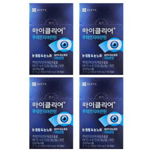 종근당 차인표 아이클리어 루테인지아잔틴 500mg X 30캡슐 4박스