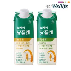 뉴케어 당플랜 인절미맛 15팩 + 호두맛 15팩 / 200ml 맛있는 당뇨식 당류 0g 영양보충식 환자식