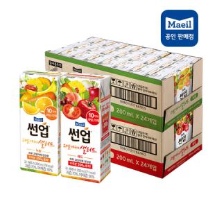 매일유업 썬업 과일야채샐러드 200ml 녹황24+레드24(총48팩)