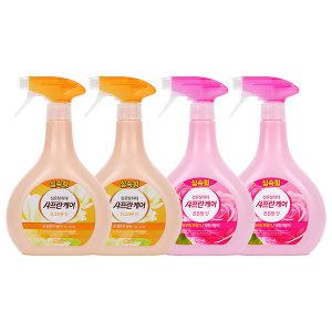 샤프란케어 섬유탈취제 싱그러운향, 900ml, 2개 + 은은한향, 900ml, 2개