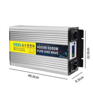 캠핑용 노점상 인버터 순수정현파 한국형 60hz 차량용 12v 220v한국형 8000w 220v 24v인버터