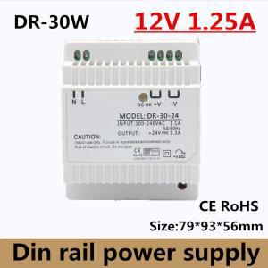 파워서플라이 30 w 12vdc 2a 단일 출력 din 레일 스위칭 전원 공급 장치 ac110v/220 v dc 12 무료 배송 (모