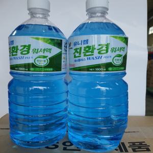 친환경 자동차 워셔액 워시플러스 1.8L 얼지않는 사계절용 에탄올 세정1한박스8개