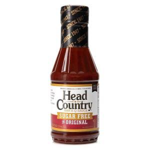 Head Country 무설탕 Bar-B-Q 소스, 오리지널, 글루텐 프리 바베큐 물질 및 설탕 없음, 달콤하고 맛있는 BB