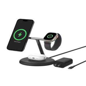 Belkin Qi2 3-in-1 Qi2 iPhone 15141312Qi2 15 W W Apple Watch 98 7UltraUltra2 USB-C AC WIZ023dqBK 무선