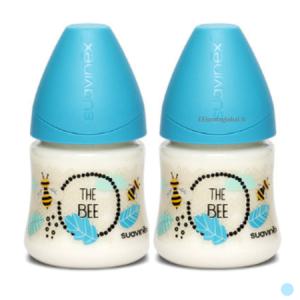 스와비넥스 신생아 PP젖병 150ml 허니비 블루X2개