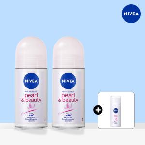 니베아 데오드란트 롤온 펄 앤 뷰티 50ml X 2 + 데오드란트 미니