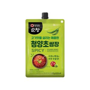 청정원 순창 청양초쌈장 190g x 5개 여행용 휴대용 간편개별포장