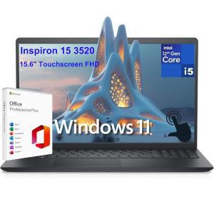 Dell Inspiron 15 3520 3000 15.6인치 터치스크린 FHD 노트북 컴퓨터 12세대 인텔 10코어 i5-1235U 비트 i7