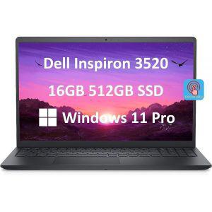 Dell Inspiron 15 3000 3520 15.6인치 FHD 터치스크린 인텔 4코어 i5-1135G7 16GB RAM 512GB PCIe SSD UHD