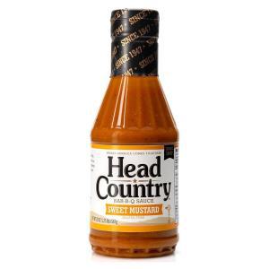 Head Country Bar-B-Q 소스, 스위트 머스타드 | 콩 프리, 글루텐 프리 바베큐 방부제 무첨가 닭고기, 돼지