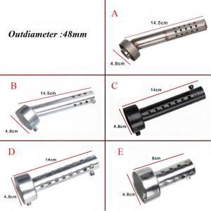 오토바이 머플러 소음기 범용 배기 머플러 조정 가능한 소음기 Db 킬러 외경 35mm 42mm 45mm 48mm 60MM 레