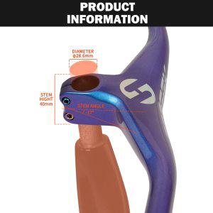 호환 TOSEEK-산악 자전거 카본 통합 핸들 바 스템 28.6mm 700-800mm 70/80/90/100mm MTB 사이클링 부품