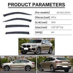 BMW X4 F26 G02 용 창문 바이저, 레인 또는 사이드 윈도우 디플렉터 도어 벤트 브라이트 스트립 액세서리