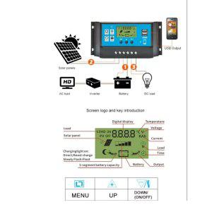 풍력발전기 자가발전기 태양열발전기 컨트롤러 DIDITO PWM 태양광 배터리 충전기 LCD 듀얼 USB 5V 출력 최