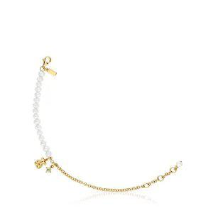 [TOUS]펄 앤 페리도트 볼드베어 체인팔찌/TOUS Pearl and Peridot Bold Bear Chain Bracelet/311561630