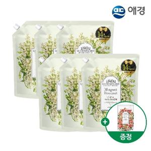 르샤트라 고농축 섬유유연제 리필 1.6L X 6개+피오니 200mL 리필 증정 (피오니/뮤게/라벤더 택1)