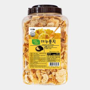 [쌍지뜰]HACCP 구수한 국내산 찹쌀누룽지 2kg 대용량