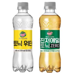 캐나다드라이 진저에일 토닉제로 / 토닉워터 300ml 24pet 선택