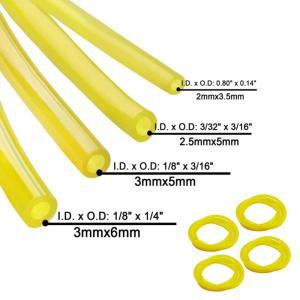 트리머용 연료 라인 호스 파이프 튜브, 전기톱 블로어 도구, 대부분의 소형 엔진용 오일 가솔린, 2mm,