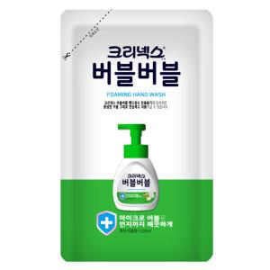 크리넥스 버블버블 핸드워시 리필 퓨어애플 200ml