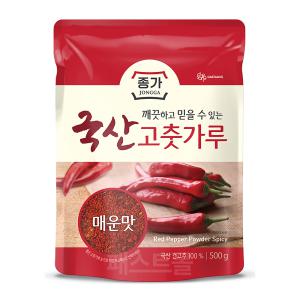 종가 국산 고춧가루 매운맛 500g